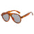Damen stilvolle schwarze Sonnenbrille im modernen Design Karnz