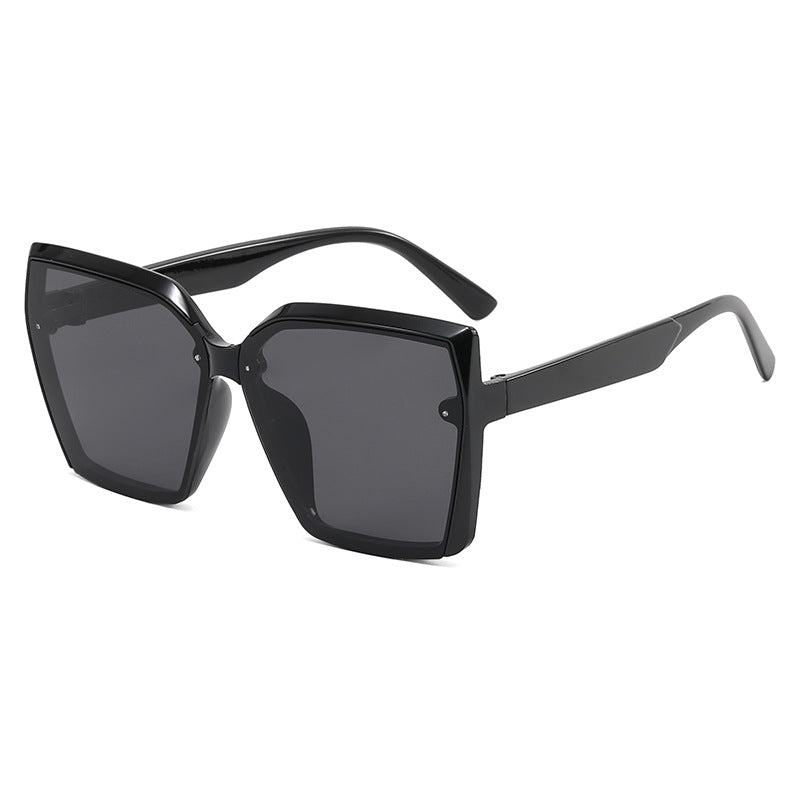 Damen Oversized Sonnenbrille mit modernem Schildpatt-Design Karnz