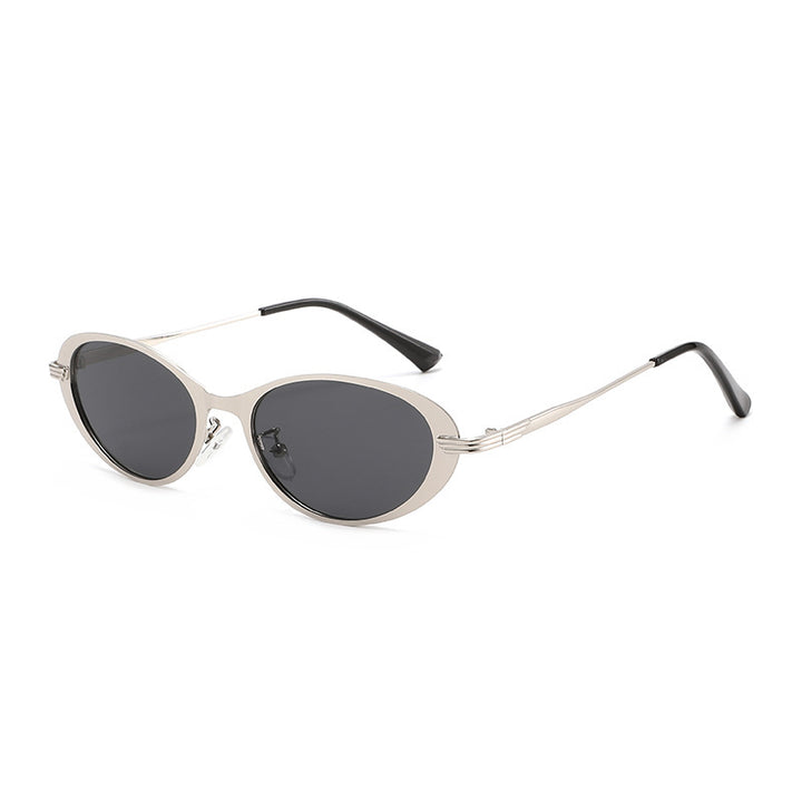 Zeitgenössische ovale Rahmen-Sonnenbrille Karnz