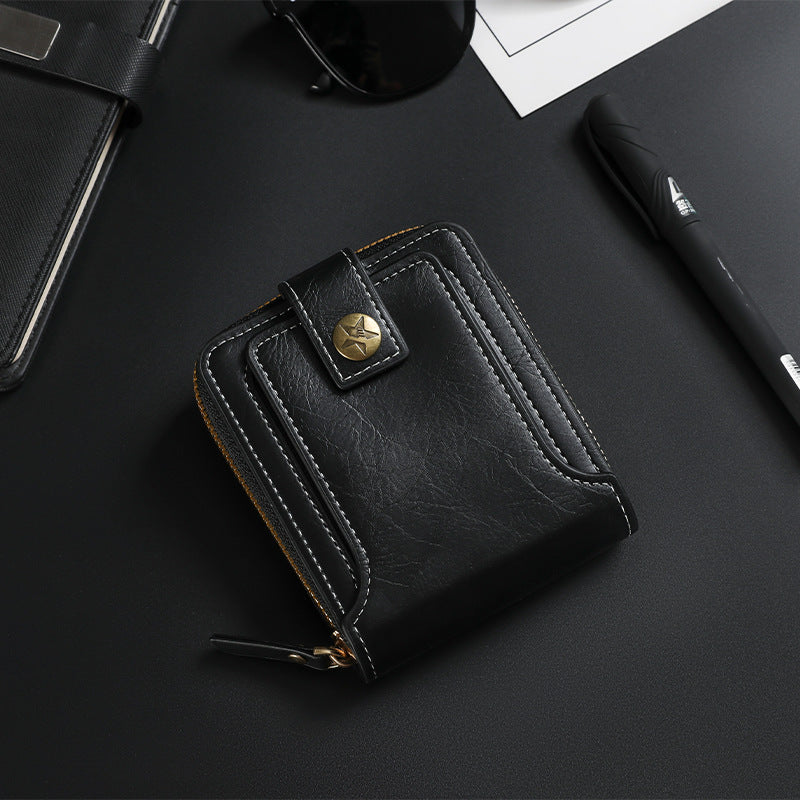 Bi-Fold Zip Geldbörse mit Kartenfächern Karnz