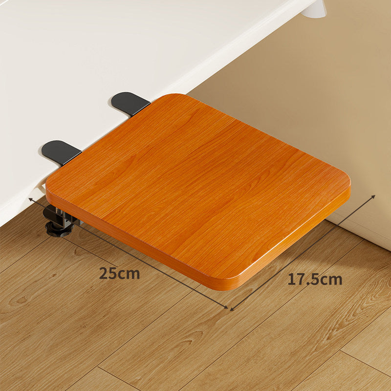 Unter-Desk Bambus Ausziehbare Arbeitsfläche Clamp-Montierte Tastatur- & Mausplattform