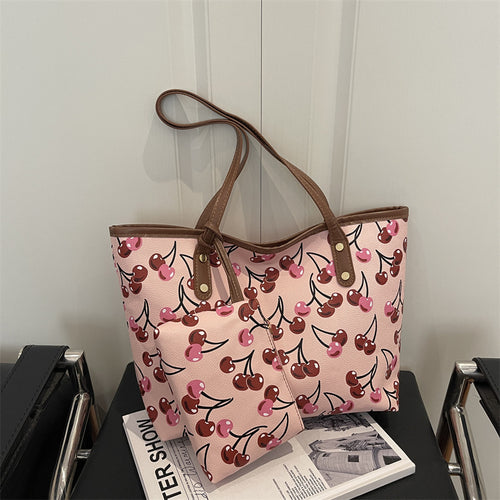 WoWhimsical Kirschen Druck Tragetasche Karnz