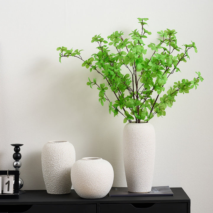 Stilvolle Keramikvase mit strukturiertem Design Karnz