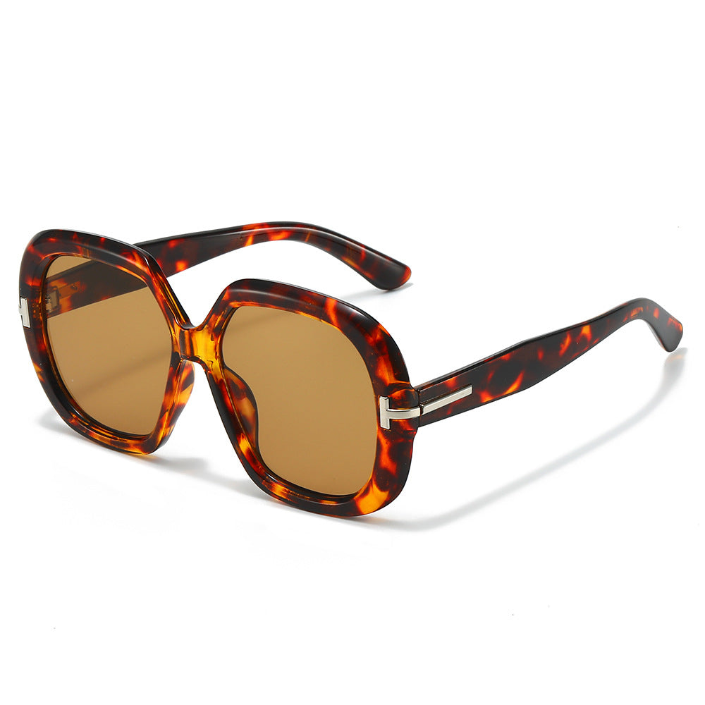 Oversized Schildpatt-Sonnenbrille Karnz
