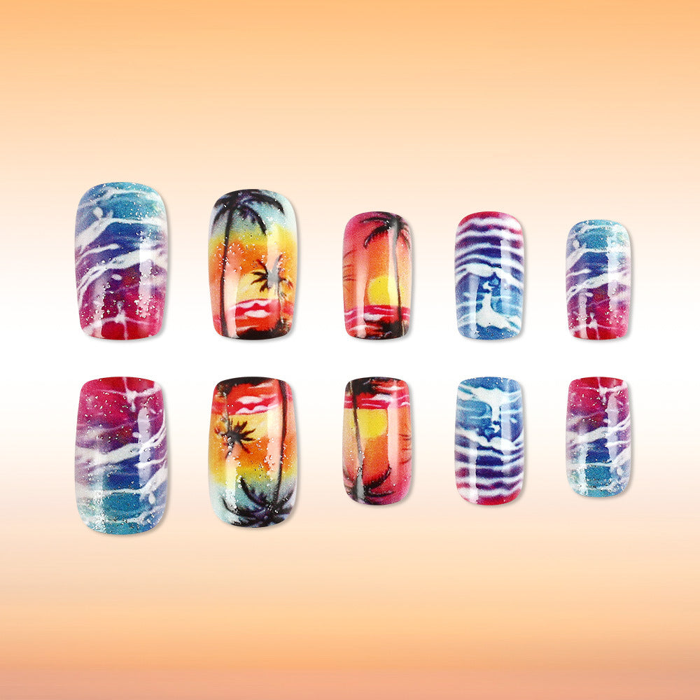 Tropical Sunset Nagelkunst Set Karnz