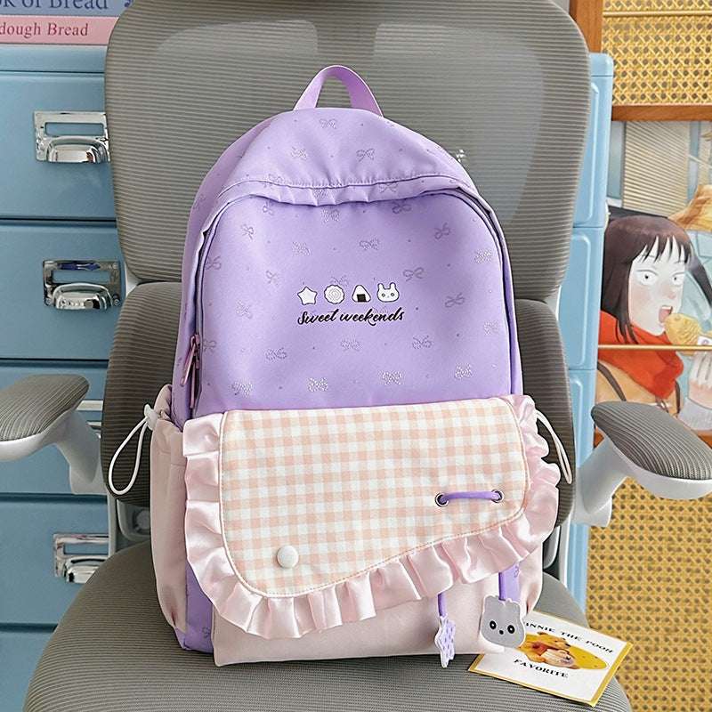 Charmanter Rüschendesign Rucksack