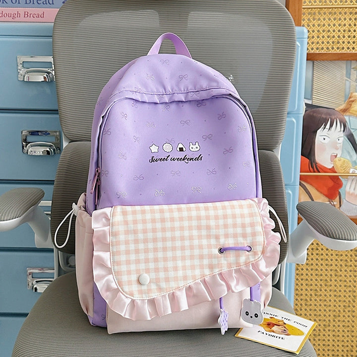 Charmanter Rüschendesign Rucksack