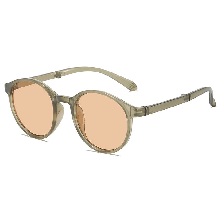 Stylische Retro-inspirierte runde Sonnenbrille Karnz