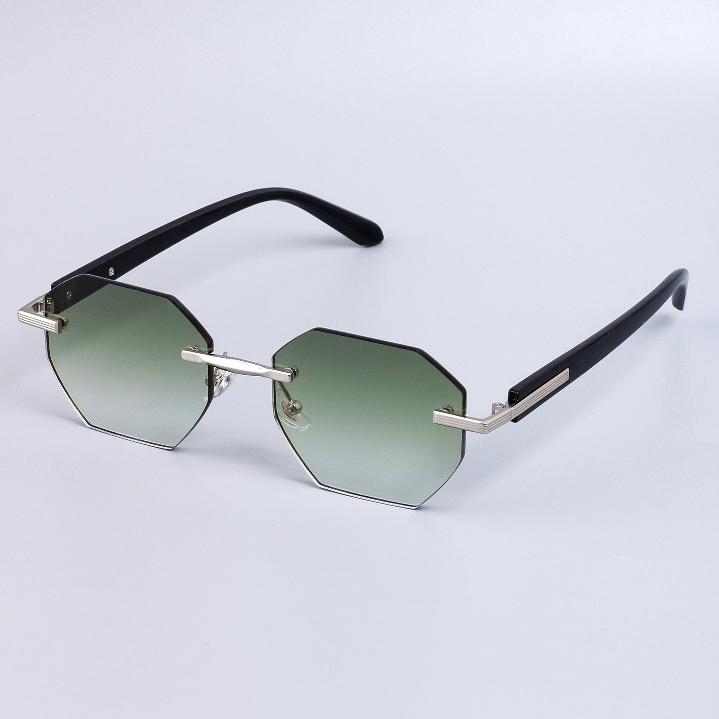 Damen stilvolle Sonnenbrille im modischen Achtkant-Design mit hochwertigem Rahmen Karnz