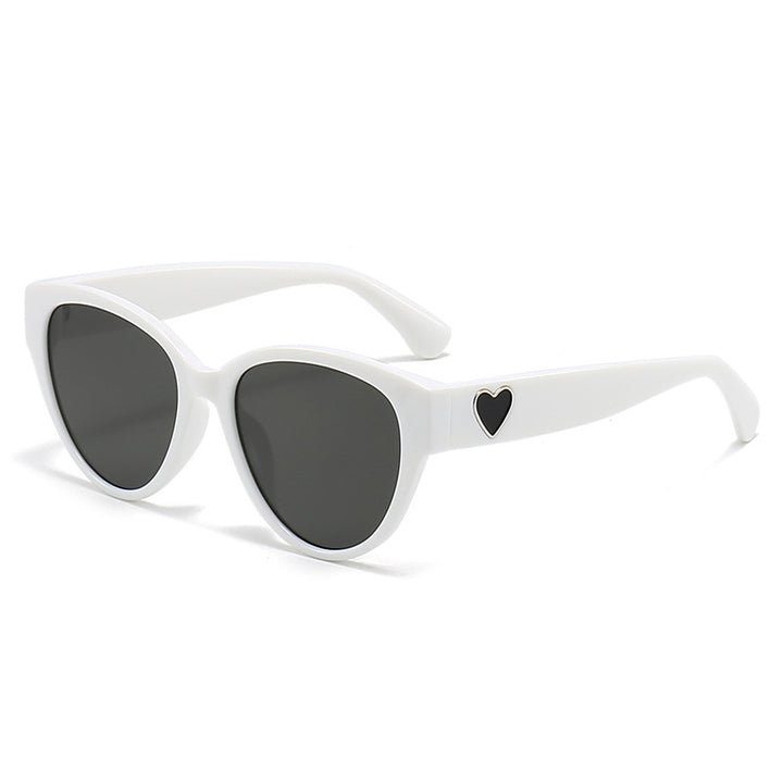 Herzförmige Katzenaugen-Sonnenbrille