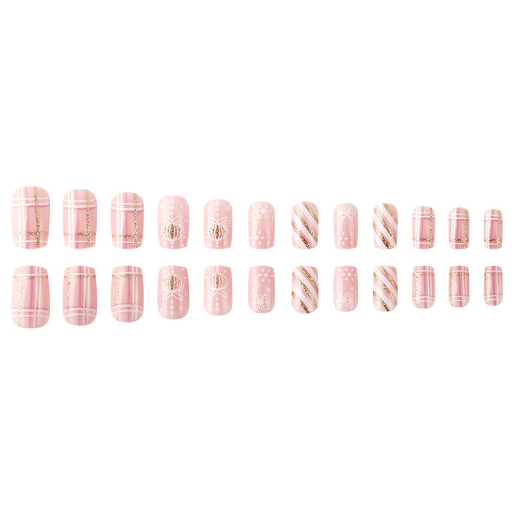 Festliches Themen-Press-On-Nail-Art-Set Karnz