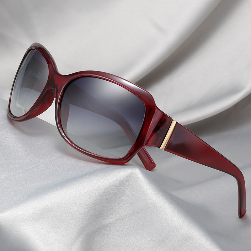 Damen stilvolle oversized Sonnenbrille mit elegantem Muster Karnz