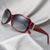 Damen stilvolle oversized Sonnenbrille mit elegantem Muster Karnz