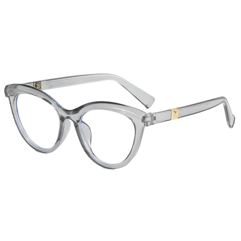 Damen Cat-Eye Brille mit feinem Rahmen und eleganten Akzenten Karnz