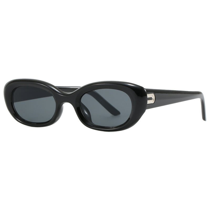 Damen modische Sonnenbrille mit ovalem Design und UV-Schutz Karnz