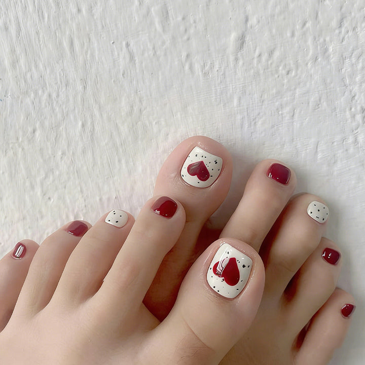 Elegante Fußnagelkunst Karnz