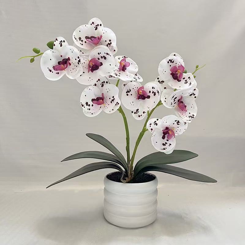 Elegante künstliche Orchideenblumenarrangement für die Wohnkultur