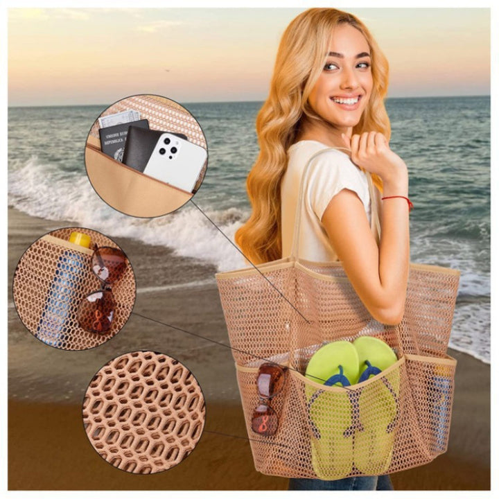 Praktische Netz-Strandtasche Karnz