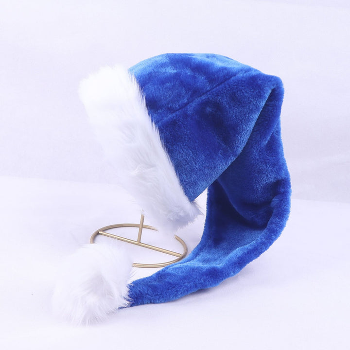 Weihnachtsmütze mit Plüschbesatz