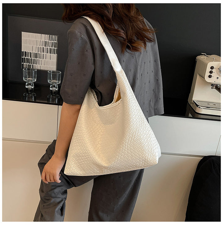 Woven Leather Schultertasche Karnz