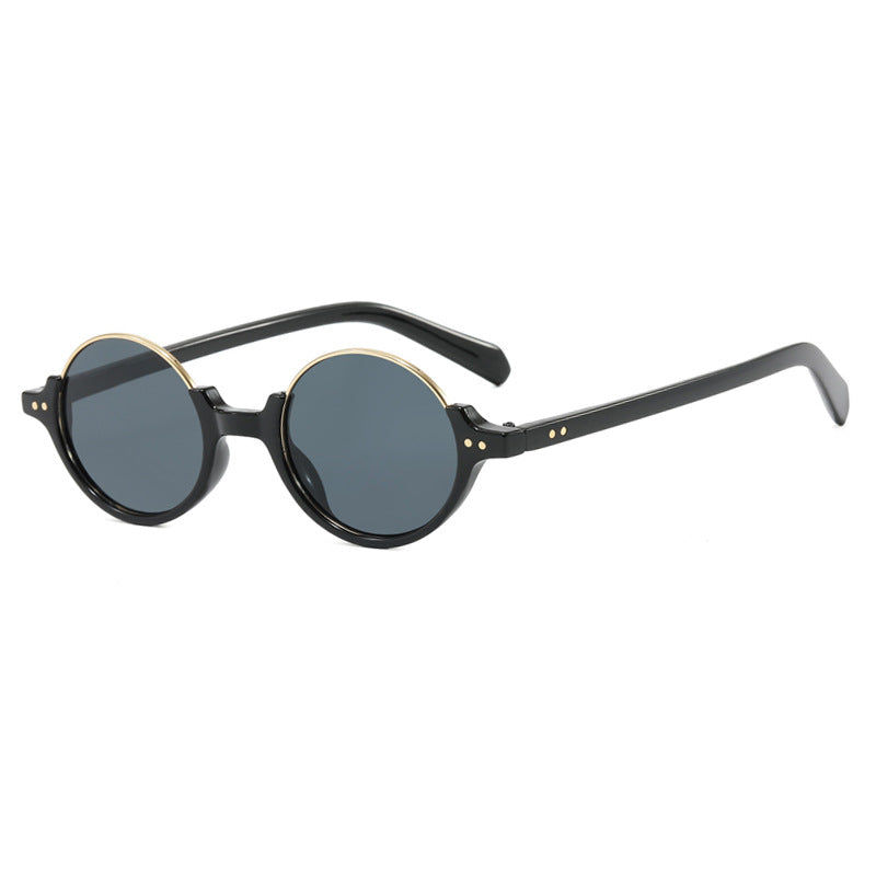 Damen runde Sonnenbrille mit elegantem Kunststoffrahmen Karnz