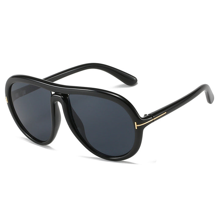 Oversized Modische Transparente Rosa Sonnenbrille Karnz