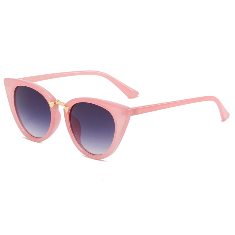 Damen Cat-Eye Sonnenbrille mit elegantem goldenen Detail Karnz