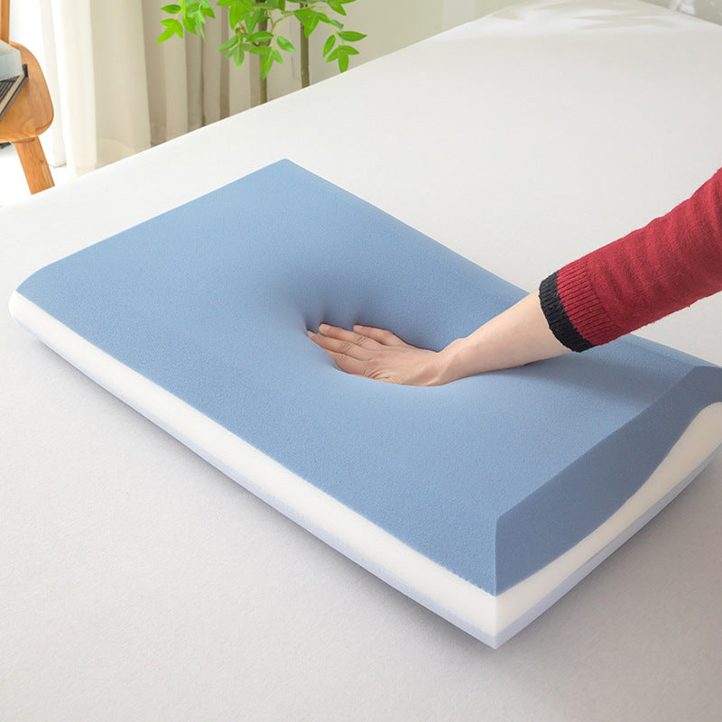 kontur memory foam ergonomisches zervikal-kissen mit atmungsaktivem kühlendem gestricktem bezug und abnehmbarem waschbarem kissenbezug Karnz