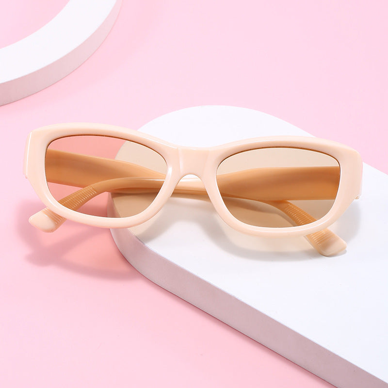 Damen modische Cat-Eye Sonnenbrille mit flexiblem Rahmen und UV-Schutz Karnz
