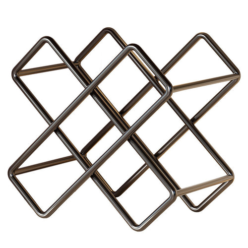 Metall Sechs-Flaschen Diamant Arbeitsplatten-Weinregal