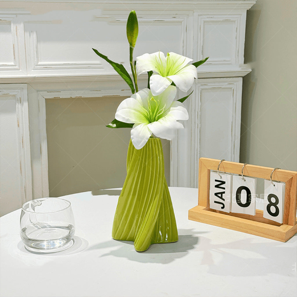 Elegante dekorative Blumenvase für die Wohnkultur