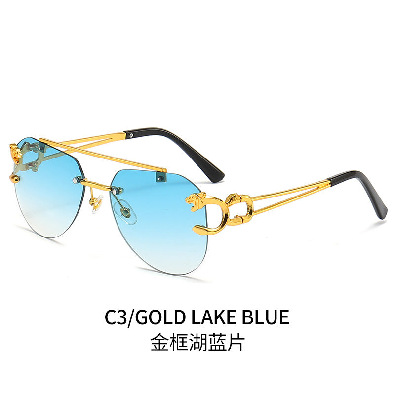 Damen Designer-Sonnenbrille mit einzigartigem Tierakzent Karnz