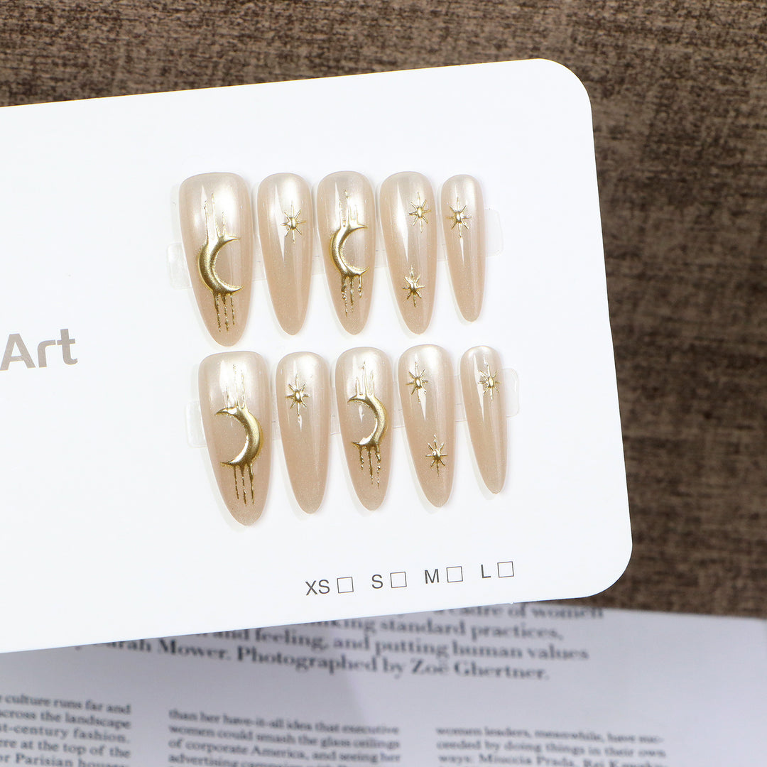 Himmels-Themen Press-On Nagelkunst Set Karnz