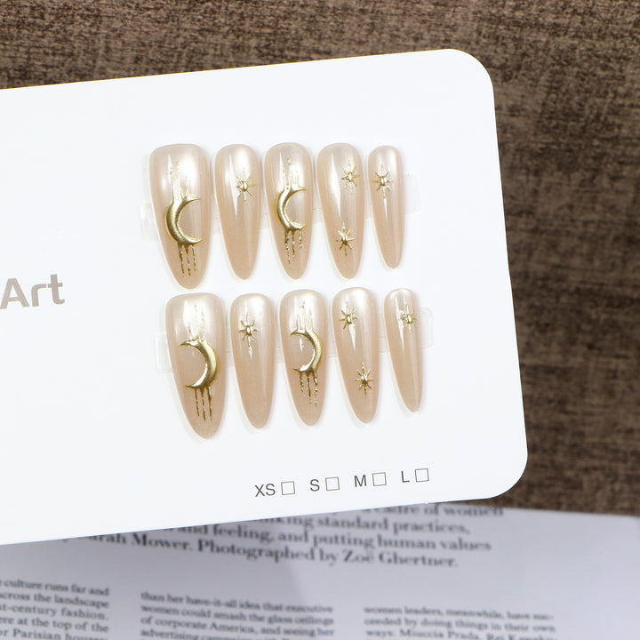 Himmels-Themen Press-On Nagelkunst Set Karnz