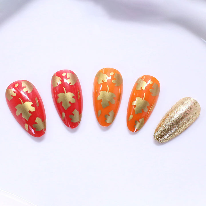 Herbst-Themen Dekorative Nagelkunst Verbesserungen Karnz
