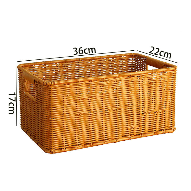 Rattan Aufbewahrungskorb mit Griffen Karnz