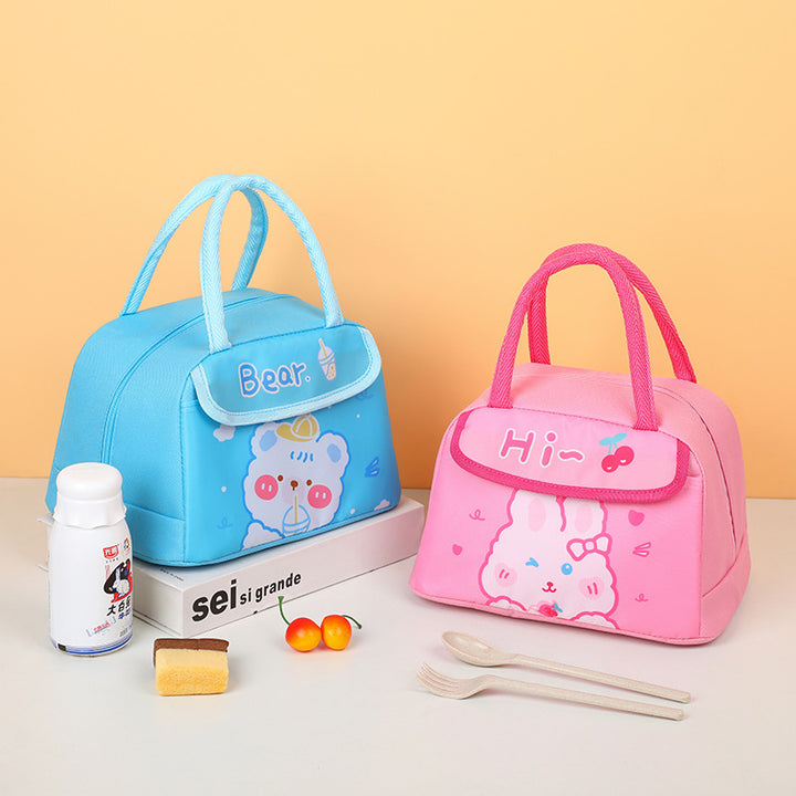 Niedlicher Dinosaurier-Themen Isolierter Lunchbag