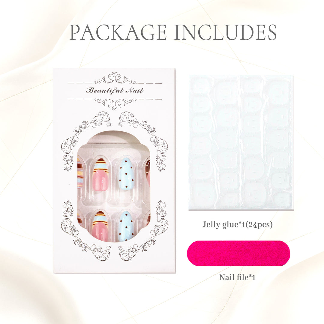Glamorous Press-On Nagelkunst Set