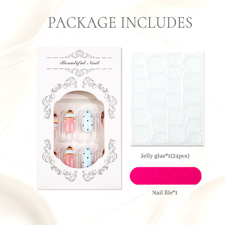 Glamorous Press-On Nagelkunst Set