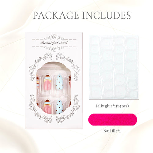 Glamorous Press-On Nagelkunst Set