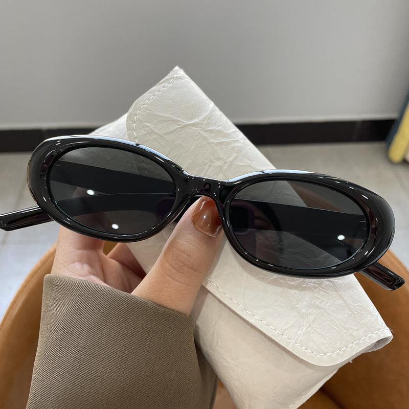 Trendige ovale Rahmen-Sonnenbrille Karnz