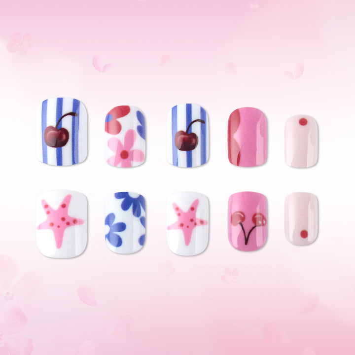 Kreative Kirschblüten-Nagelkunst Karnz