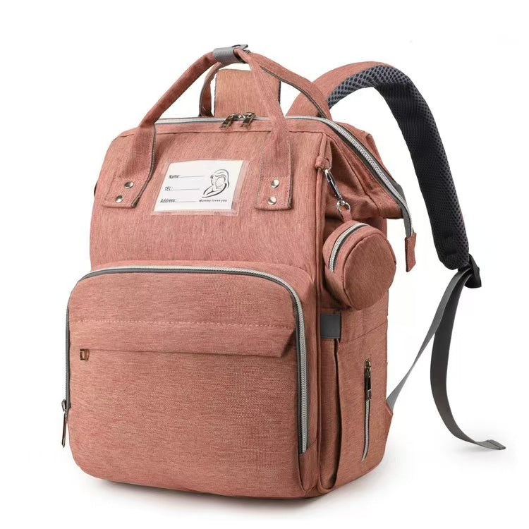 Multi-Compartment Funktionaler Wickelrucksack Karnz