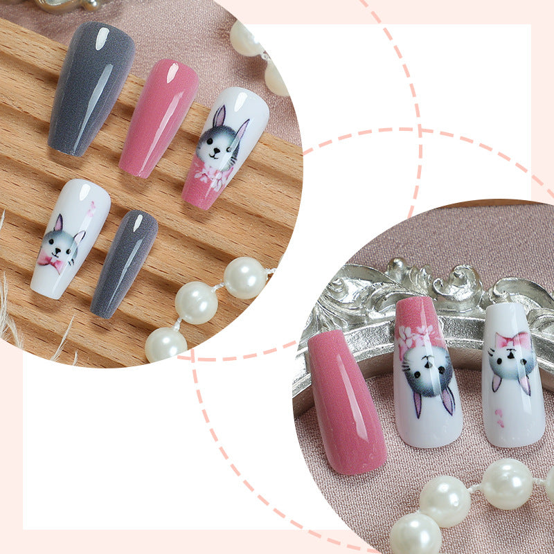 Tier-Themen Press-On Nagel Kunst Set Karnz