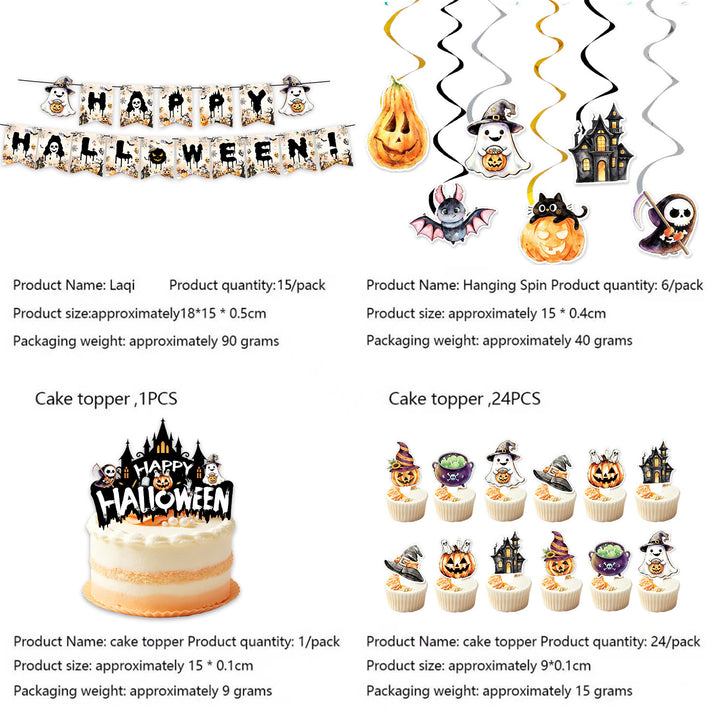 Papierservietten-Set mit Halloween-Motiven und detailreichem Druck für Partydekoration