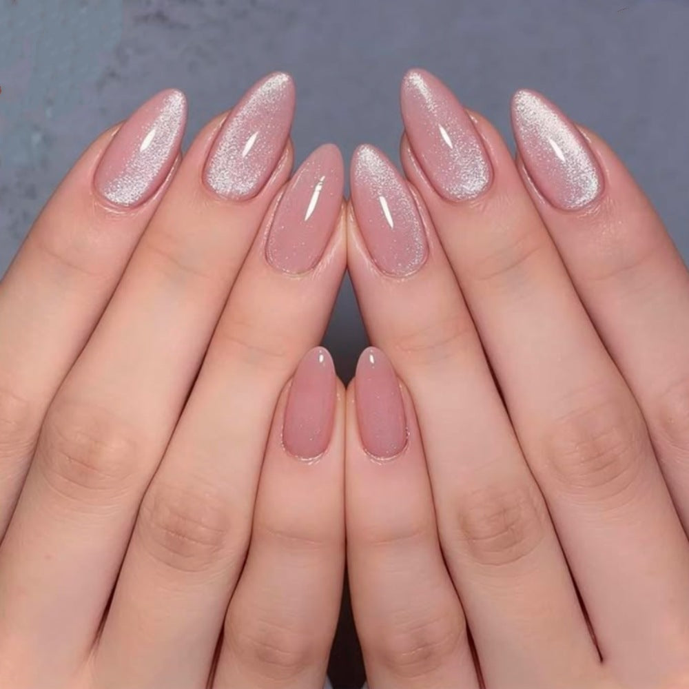 Glänzendes Stiletto Press-On Nagelset Karnz