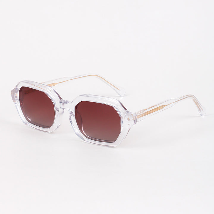 Damen stylische Sonnenbrille mit hochwertigem achteckigen Rahmen Karnz