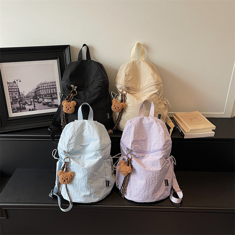 Lässiger Weicher Stoff Rucksack Karnz