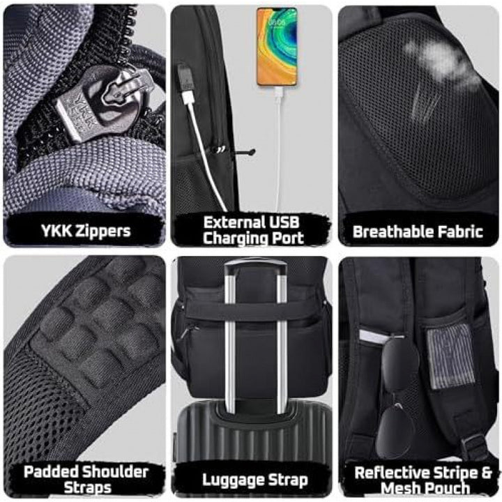 Multifunktionaler Rucksack mit Mehreren Fächern und Befestigungsmöglichkeiten Karnz