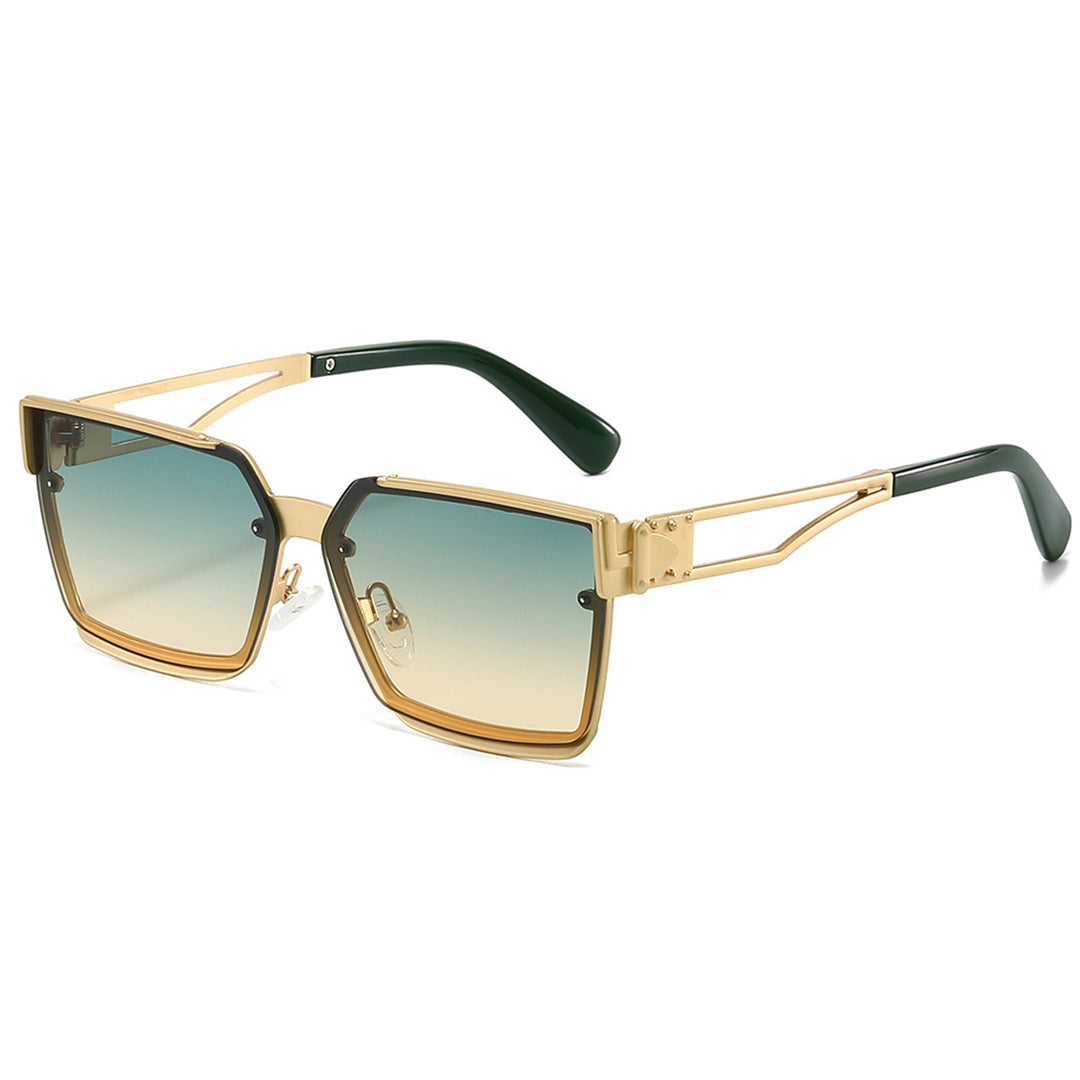 Damen stylische rechteckige Sonnenbrille Karnz